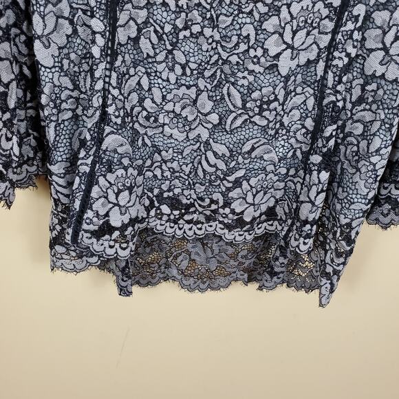 4/$25 Isaac Mizrahi Live! Lace Blouse Size XS - Picture 2 of 10
